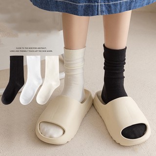Thiết kế mới tất trắng cổ cao thời trang thu đông cho nữ