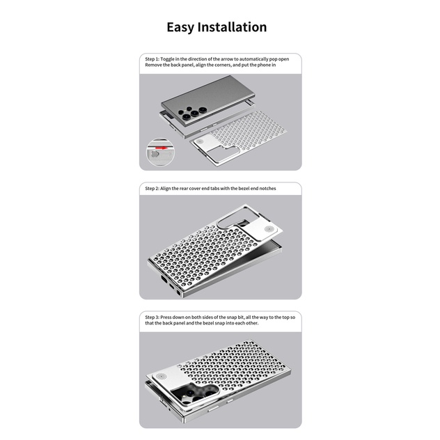 Khóa Tản Nhiệt Cho samsung galaxy s22 s23 ultra