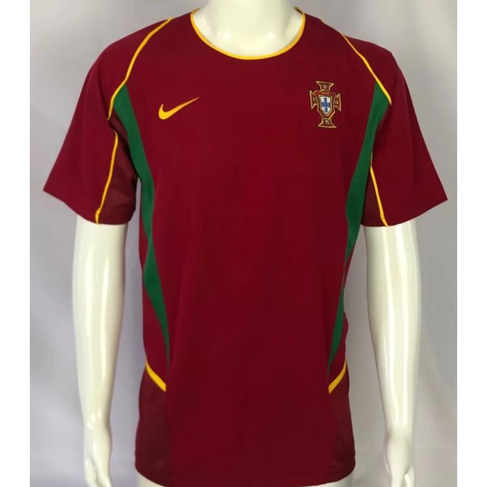Áo Thun Bóng Đá Chất Lượng Cao Phong Cách retro 98 99 2002 2004 2006 portugal figo c.ronaldo