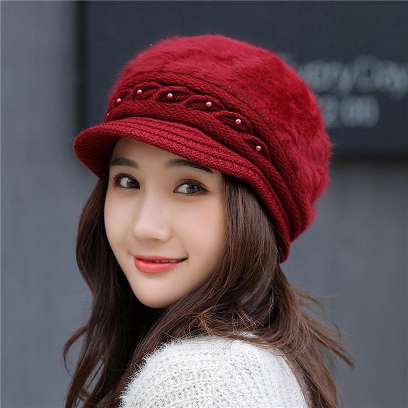 Thời Trang Mũ Len Trùm Đầu Giữ Ấm Cho Nữ