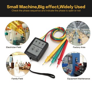 【adorb2】SP8030 3 Phase Rotation Sequence Indicator Meter Tester Detector 200V-480V