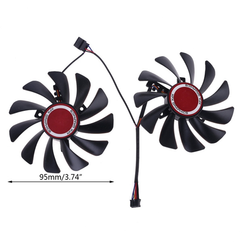 Set 2 Quạt Tản Nhiệt 95mm fdc10u12s9-c cf1010u12s Cho Ffx radeon rx580 rx590