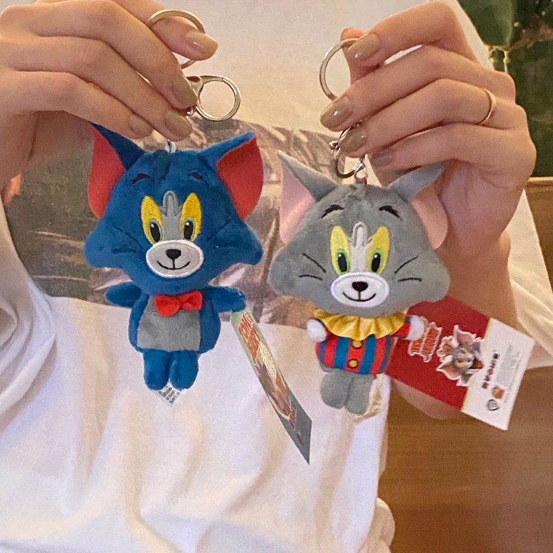 Dreamerhouse Móc Khóa Hình Mèo tom Và Chuột Jerry Nhồi Bông Dễ Thương