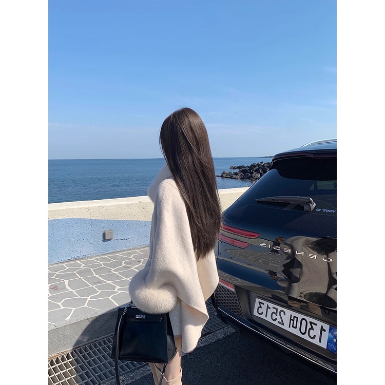 Áo Khoác Len Hai Mặt Cao Cấp Thời Trang Mùa Đông Mới 2023 Dành Cho Nữ