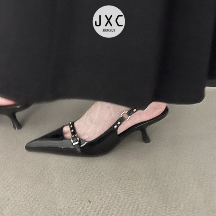 Giày Sandal Cao Gót Mũi Nhọn Thời Trang Dành Cho Nữ