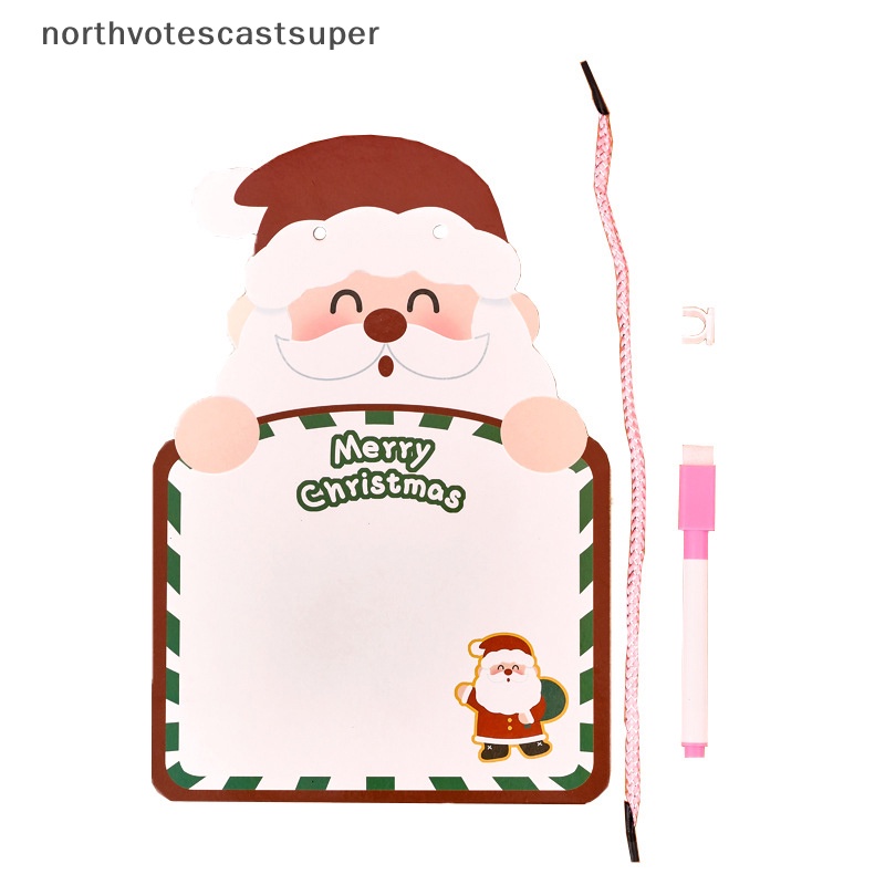 Northvotescastsuper Bộ Bảng Vẽ Hai Mặt Xóa Được Chủ Đề Giáng Sinh Dễ Thương Giáo Dục Sớm Cho Bé nvcs