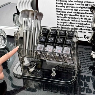 ✨Hộp Đựng Son Kệ Đựng Son Khay Đựng Son Kệ Đựng Mỹ Phẩm Để Bàn Hộp acrylic Đựng Cọ Trang Điểm Son Môi Để Bàn Xoay Được Tiện Lợi