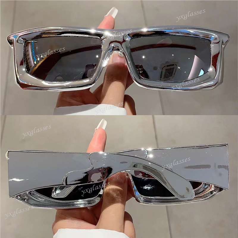 Kính Mát Gọng Vuông Phong Cách hip hop Thời Trang Cho Nam Và Nữ y2k y2k