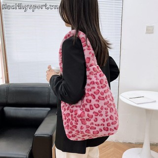 Thời Trang Túi Xách Tote Cỡ Lớn Phối Lông Xù Cho Nữ