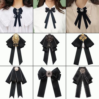 Mới Nơ Cài Cổ Áo Màu Đen Thời Trang Cho Nữ Sinh Nhật Giáng Sinh Năm Mới