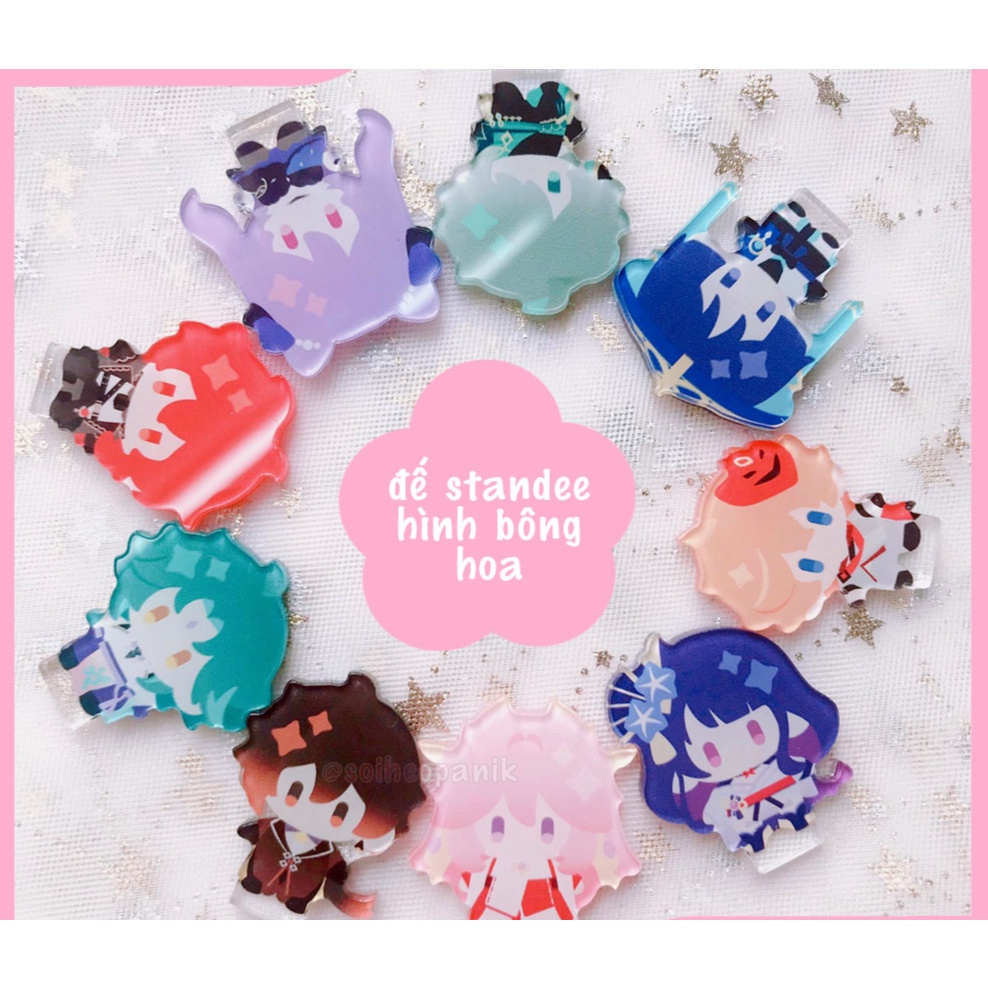 GACHA Standee Genshin Impact / Tượng mica MINI nhỏ nhắn dễ thương xinh xắn, trang trí bàn học, bàn làm việc _Đăng Hoàng