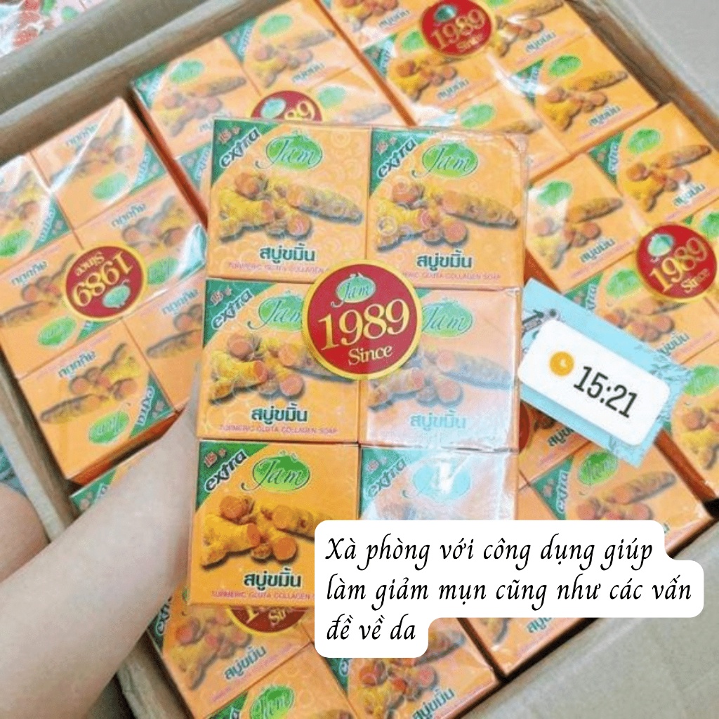 Xà phòng JAM Soap Thái Lan 65gr - Làm Trắng, Sáng Da, Giảm Mụn Lưng Dùng Được Cho Body Và Mặt - ATM Mart