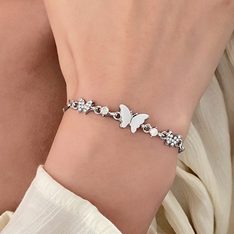 Selense Vòng Tay Hình Bướm Đính Đá zircon Sang Trọng Cho Nữ