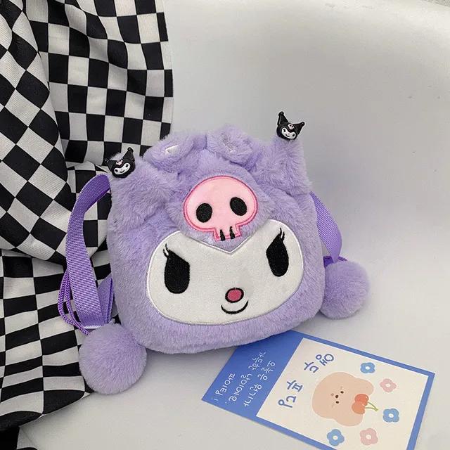 Kawaii sanrio Túi Xách tote Đeo Vai Nhồi Bông Dễ Thương Làm Quà Giáng Sinh Cho Bạn Gái