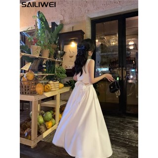 Đầm SAILIWEI WLQ23C011X 48Z231202 phong cách thể thao dễ thương sang chảnh cho nữ