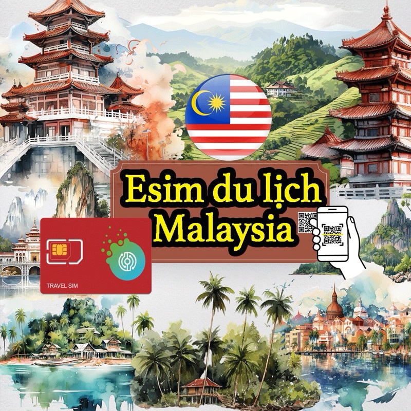 -𝐌𝐨𝐨𝐌𝐨𝐨- Sim du lịch Malaysia. Chỉ bán esim du lịch Malaysia. Đa dạng gói cước