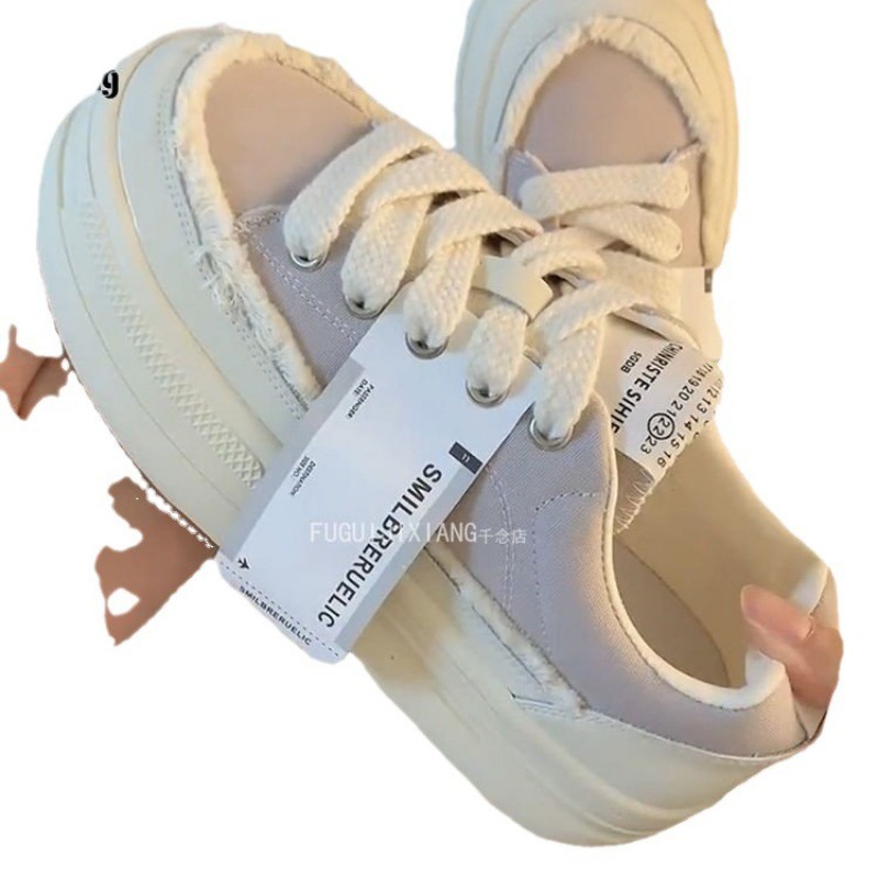 Giày canvas Đế Dày Phong Cách Thời Trang Xuân Hè Mới 2023 Dành Cho Nữ