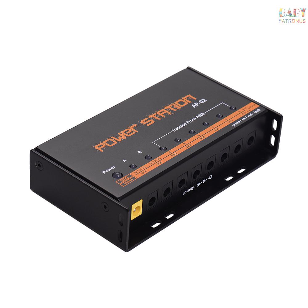 ♬|Bộ Nguồn 8 dc Cho Bàn Đạp Hiệu Ứng 9v / 12v / 18v Phích Cắm uk Cho guitar