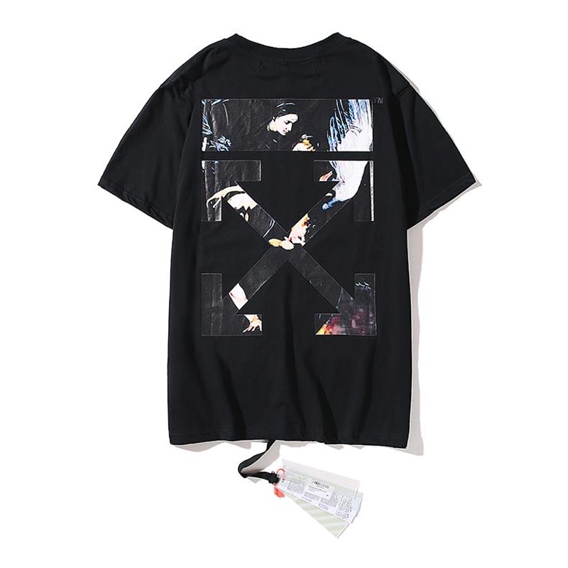 Áo Thun Cotton Ngắn Tay In Logo OFF Hợp Thời Trang