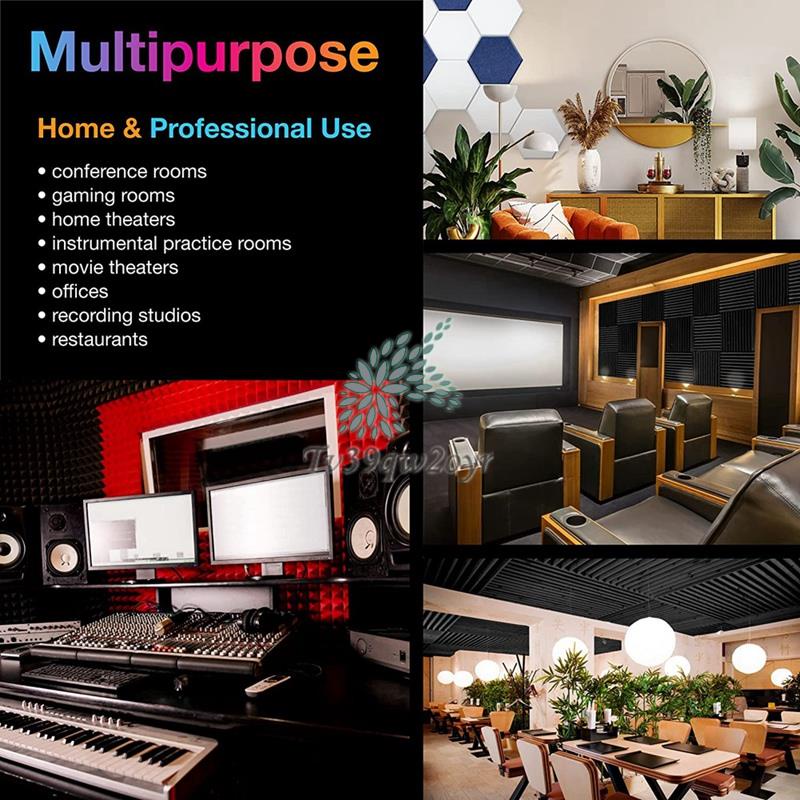 Set 5 Tấm Xốp Cách Âm Kích Thước 30x30x5cm Cho Phòng Thu Âm tv39qw2oyr