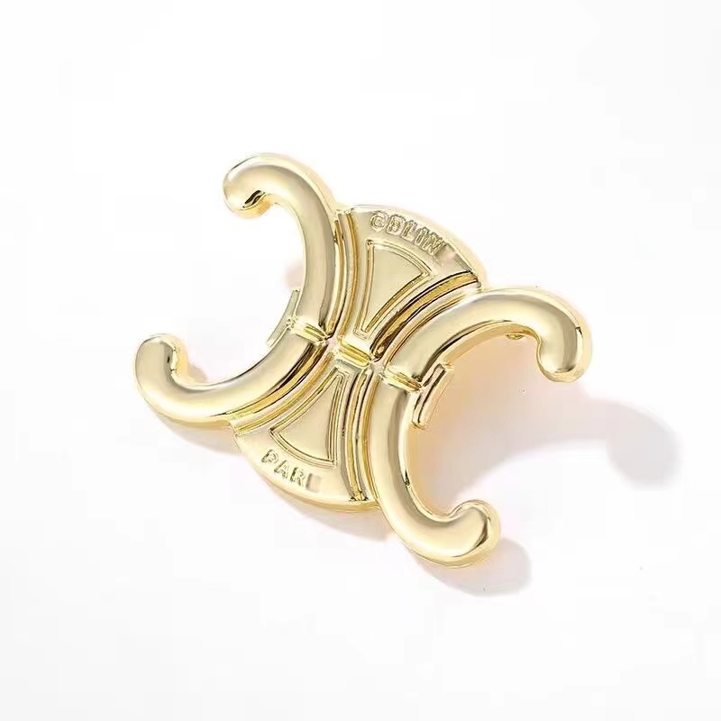 Ghim Cài Áo Hình Chữ Cái Đơn Giản Phong Cách retro Hàn Quốc