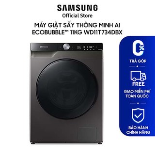 Máy giặt sấy thông minh Samsung AI EcoBubble™ 11kg WD11T734DBX - Miễn Phí Lắp Đặt