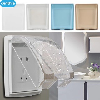 Ổ cắm tường loại 86 đa năng Hộp chống nước Tấm trong suốt Vỏ bảo vệ công tắc Phòng tắm Nhà vệ sinh Công tắc ổ cắm Nắp hộp ổ cắm ngoài trời Tấm bảo vệ cyn