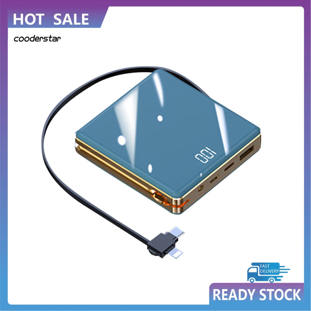 Pin Sạc Dự Phòng Màn Hình Kỹ Thuật Số 7800 / 10000 / 20000mah Kèm Dây Cáp