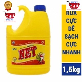 Nước rửa chén NET 1,5KG đậm đặc chiết xuất chanh tươi