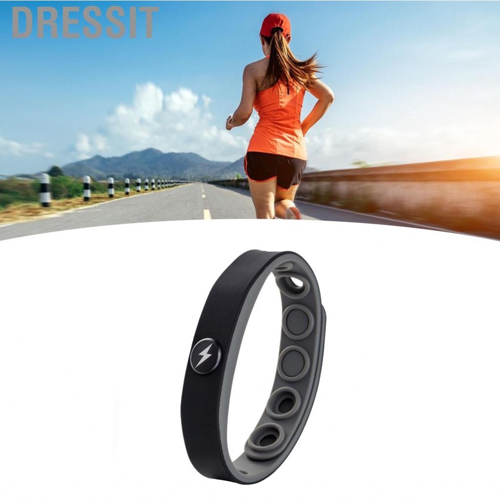 Dressit Silicone Anti Static Wristband  Negative Ion Comfortable for Gym
