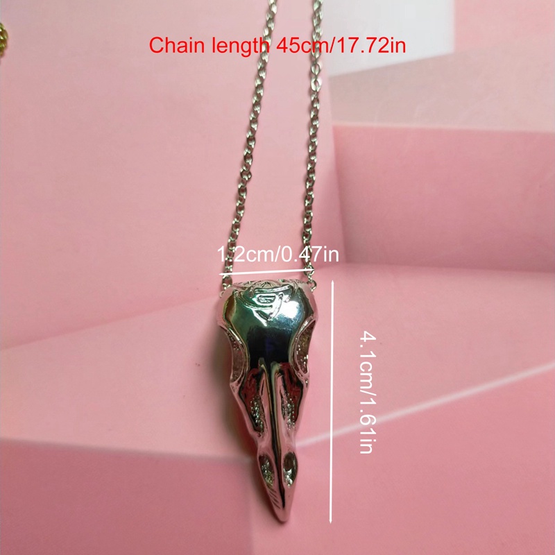 Kẹp Tóc Hình Đầu Lâu Phong Cách punk Cá Tính