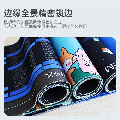 Tấm Lót Chuột Bàn Phím Loại Dày Mềm Mại Dành Cho Nam Và Nữ Đen