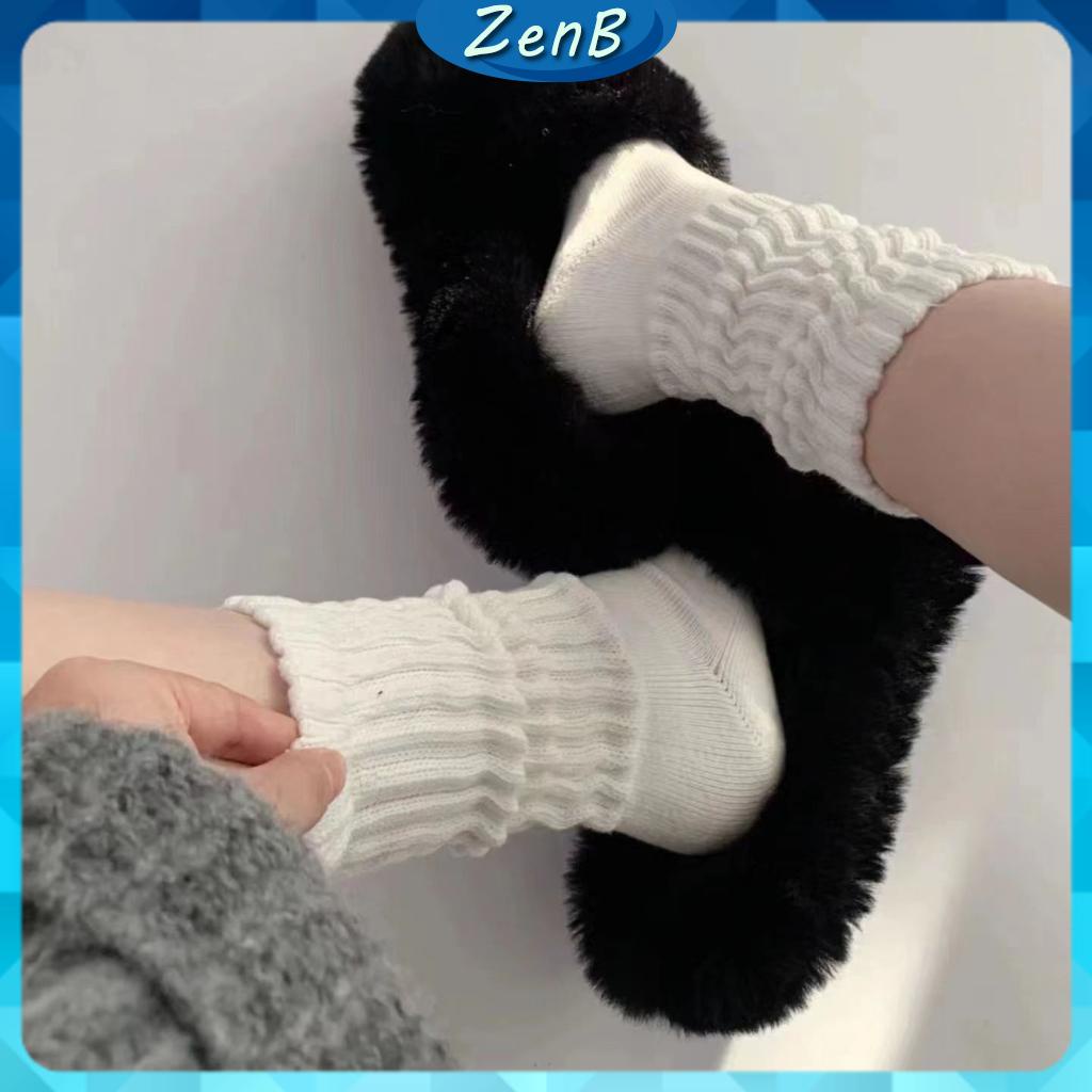 Tất nữ cổ cao chất liệu len mềm phong cách Hàn Quốc ZENB