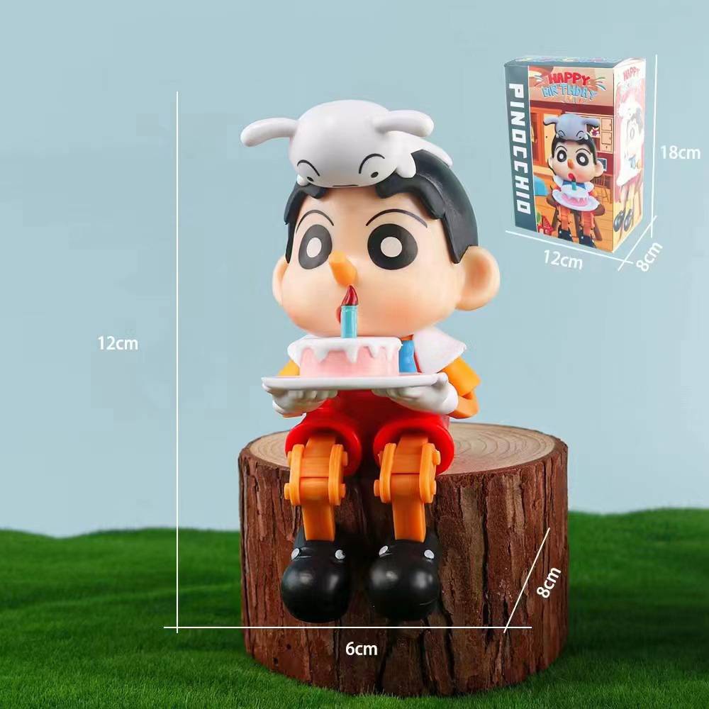 Squar1 Mô Hình Đồ Chơi Nhân Vật shin-chan Có Khớp Cử Động Được