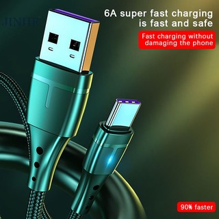 Dây cáp sạc nhanh usb loại c 0.3 / 1 / 2m 120w 6a cho điện thoại di động