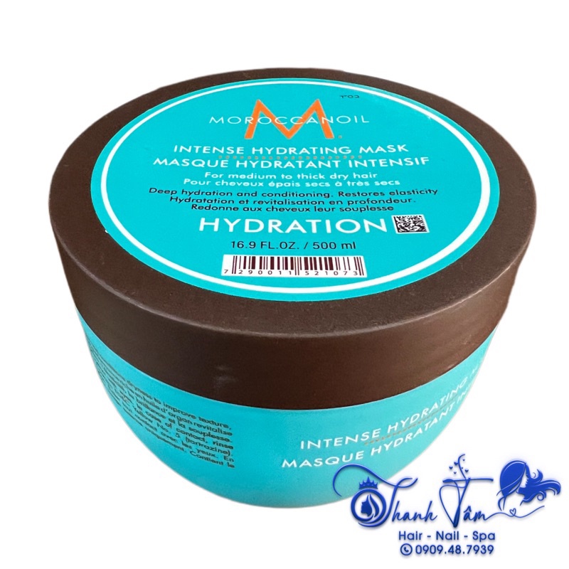 Mặt nạ dưỡng ẩm sâu Moroccanoil Hydration Mask cho tóc khô 500ml ( New 2023 )