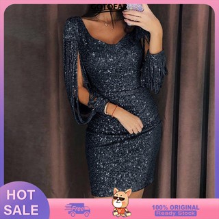 < Hot sale > Đầm mini Đính Kim Sa Lấp Lánh Dành Cho Nữ Ăn Uống