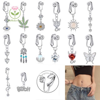 1 chiếc khuyên rốn giả không xỏ lỗ