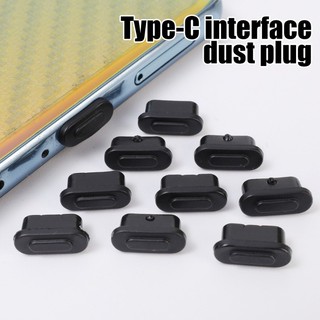 1 / 10 Nút Bịt Cổng Sạc Type C Màu Đen Chống Bụi