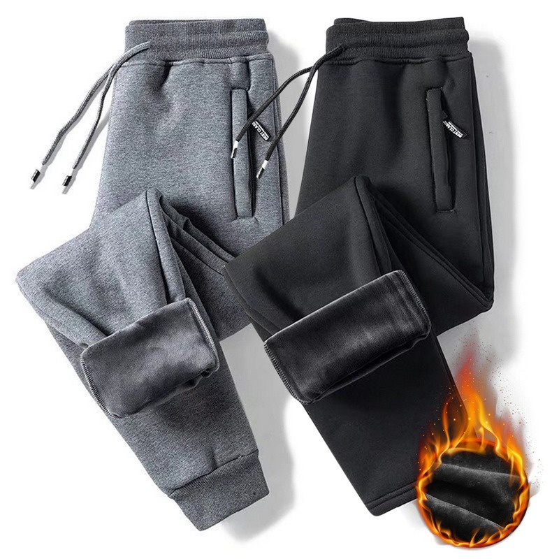 Quần Jogger Lót Nhung Giữ Ấm Mùa Đông Thời Trang Cho Nam