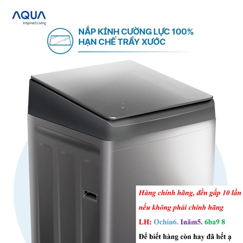 [HÃNG] Máy giặt cửa trên 9kg Aqua AQW-F91GT.S