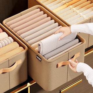 Hộp Đựng Đồ Bằng Vải Oxford Dày Dặn Phong Cách Mới GIỎ ĐỰNG QUẦN ÁO KHUNG THÉP  MÀU XÁM - NÂU BE GẤP GỌN TIỆN LỢI