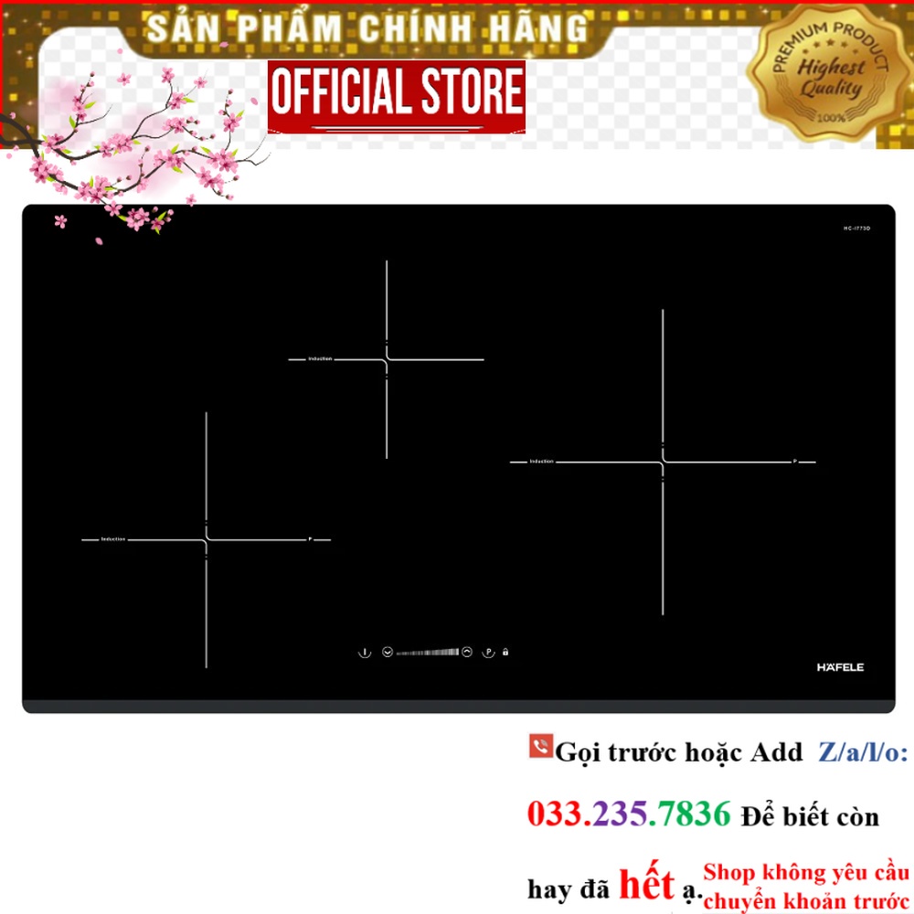 SALE> Bếp từ 3 vùng nấu Hafele HC-I773D 536.01.905 <
