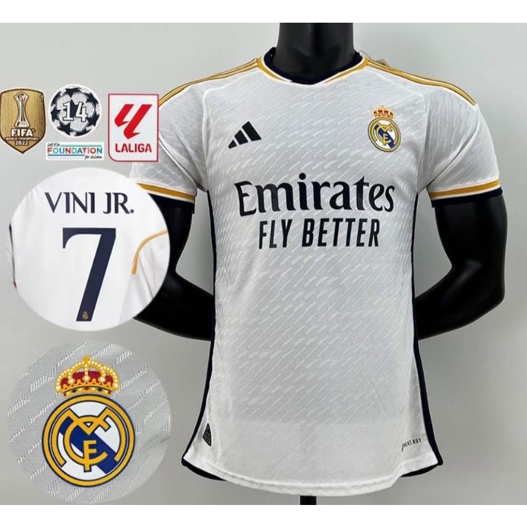 Áo Thun Số 23-24 Real Madrid Local player I5Xpp