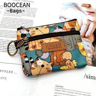 BOOCEAN Ví Đựng Tiền Xu / Thẻ / Chìa Khóa Họa Tiết Hoạt Hình Trọng Lượng Nhẹ