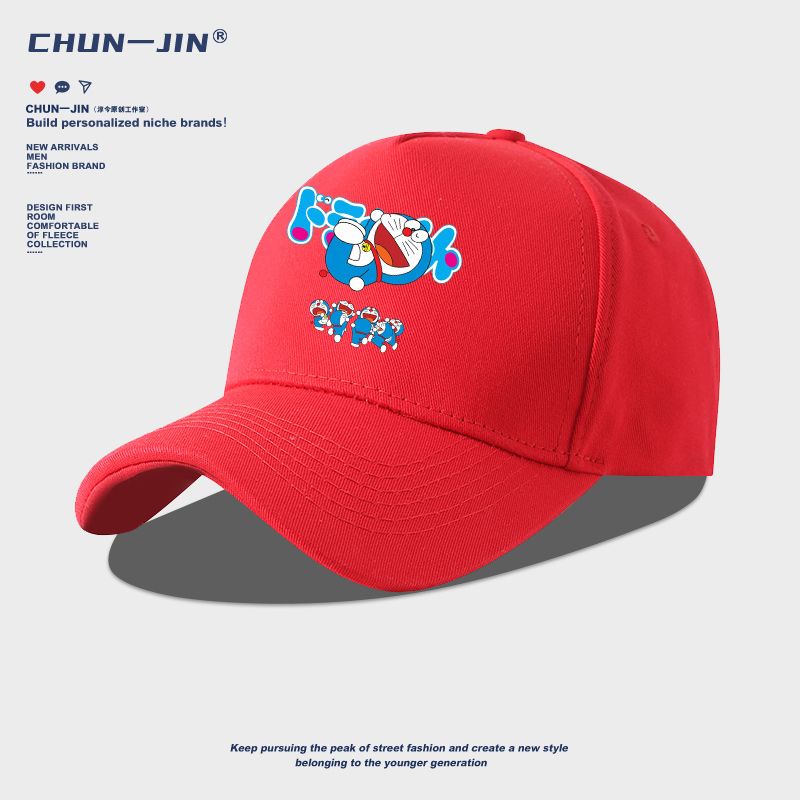 Mũ Lưỡi Trai Vải cotton Thoáng Khí In Hình doraemon Thời Trang unisex 2023