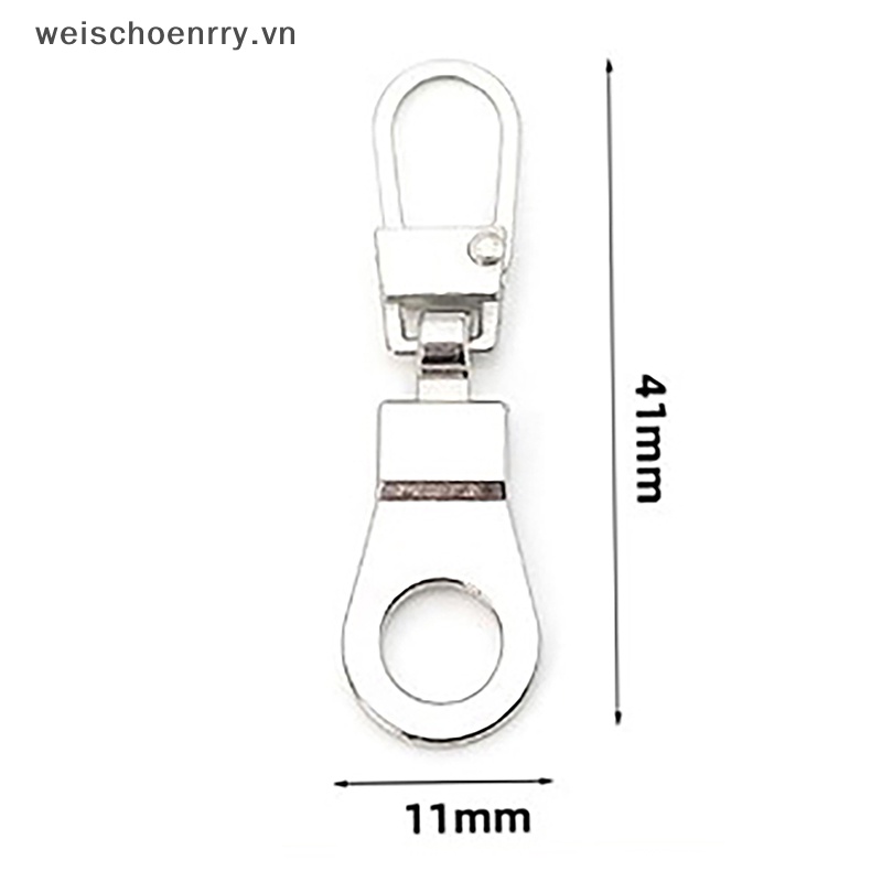 Ww Set 5 Phụ Kiện Khóa Kéo Kim Loại Có Thể Tháo Rời Thay Thế Cho Ba Lô Túi Xách