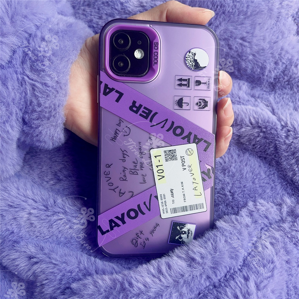 Ốp Điện Thoại Hình btss-613 v layover taehyung Cho iphone 14 x xs xr xsmax 11 11promax 12pro 13mini 13pro 14plus 14promax