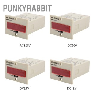 Punkyrabbit bộ đếm điện tử hiển thị 6 chữ số jdm11-6h ac220v / dc36v dc 24v 12v