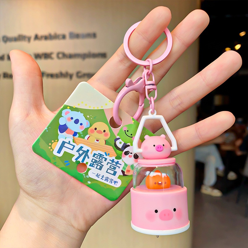 Tiktok Móc Chìa Khóa Xe Hơi / Balo Đi Học / Du Lịch Hình Hoạt Hình Dễ Thương Sáng Tạo